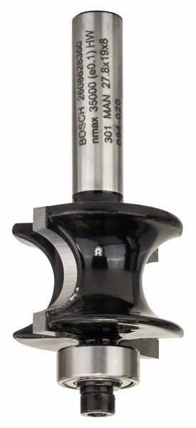 Bosch Glodalo polovičnog štapa 8 mm, R1 6 mm, L 19 mm, G 63 mm