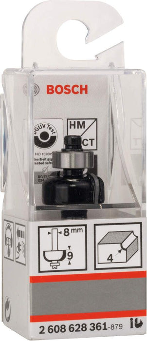 Bosch profilno glodalo E 8 mm, R1 4 mm, D 20,7 mm, L 9 mm, G 53 mm - 2608628361