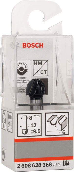 Bosch glodalo za poluokrugle kanale 8 mm, R1 6 mm, D 12 mm, L 9,2 mm, G 40 mm - 2608628368