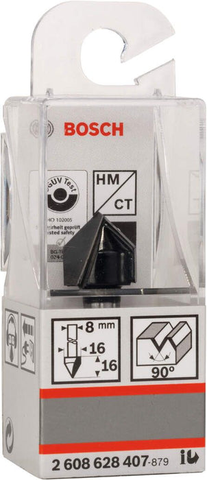 Bosch glodalo za V-kanale 8 mm, D1 16 mm, L 16 mm, G 45 mm, 90° - 2608628407