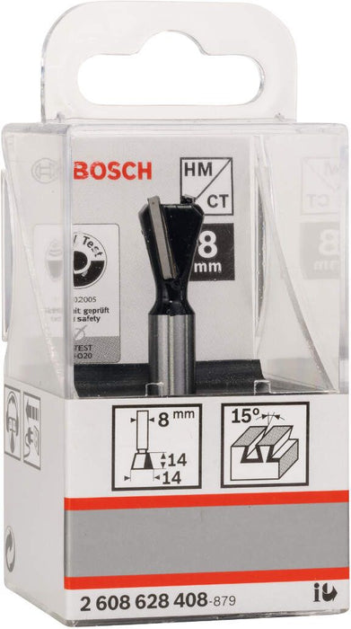 Bosch glodalo za zupčaste žlebove 8 mm, D1 14 mm, L 14 mm, G 55 mm, 15° - 2608628408