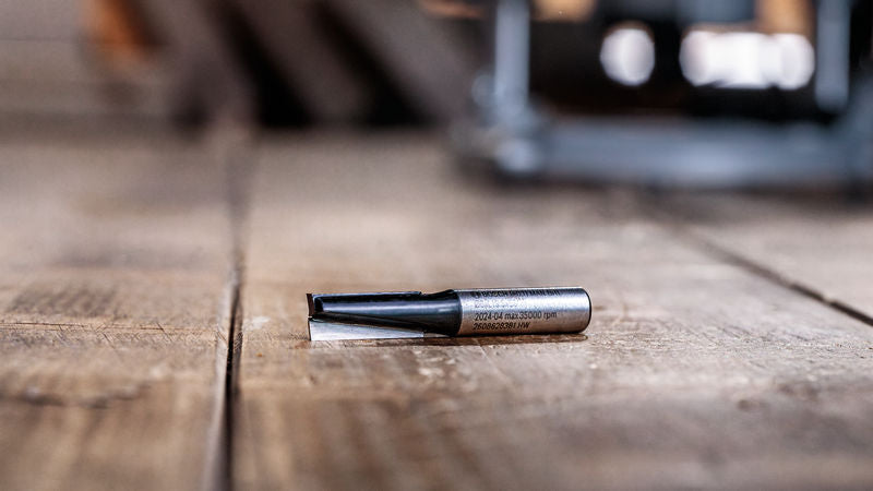 BOSCH PRO ravno glodalo, dva žleba, Ø 3/8×L 49/64", prihvat 1/4" - Glodalo za žljebove 6,35x9,5x51 (2608628412)-SBT Alati Beograd