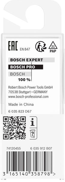 BOSCH PRO glodalo za poluokrugle kanale, R 1/4″, prihvat 1/4″ - Glod.za poluok.kan+vođica 6,35x12,7x40 (2608628418)-SBT Alati Beograd