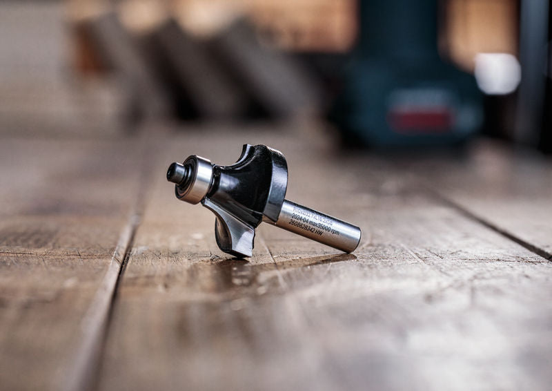 BOSCH PRO glodalo za zaobljavanje, R 1/4", prihvat 1/4" - Glodalo sa četvrt-krakom 6,35x25,4x54 (2608628421)-SBT Alati Beograd