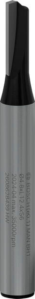 BOSCH PRO ravno glodalo, jedan žleb, Ø 4,8×L 12,4, prihvat 6 mm - Glodalo za žljebove 6x4,8x51 (2608628439)-SBT Alati Beograd