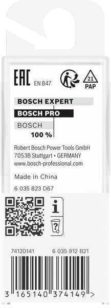 BOSCH PRO ravno glodalo, dva žleba, Ø 8×L 19,6, prihvat 6 mm - Glodalo za žljebove 6x8x51 (2608628441)-SBT Alati Beograd