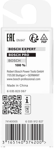 BOSCH PRO glodalo za V-kanale, 90°×Ø 12,7, prihvat 6 mm - V-glodalo za žljebove 6x12,7x45 (2608628447)-SBT Alati Beograd