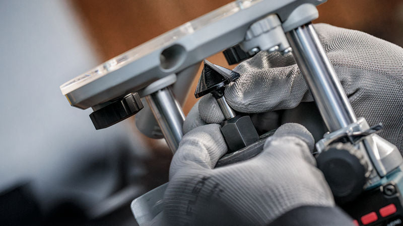 BOSCH PRO glodalo za V-kanale, 90°×Ø 12,7, prihvat 6 mm - V-glodalo za žljebove 6x12,7x45 (2608628447)-SBT Alati Beograd