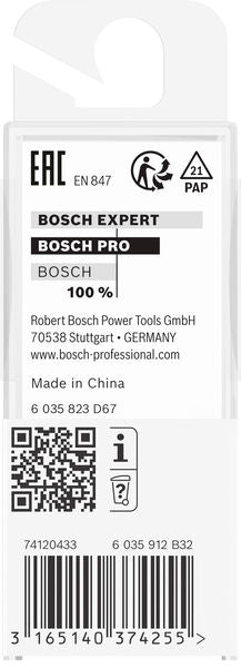 BOSCH PRO glodalo za poluokrugle kanale, R 8, prihvat 6 mm - Glod.za poluok.kan+vođica 6x15,9x45 (2608628452)-SBT Alati Beograd