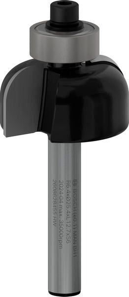 BOSCH PRO glodalo za kanale, R 6,4, prihvat 6 mm - Glod.za poluok.kan+vođica 6x25,4x54 (2608628455)-SBT Alati Beograd