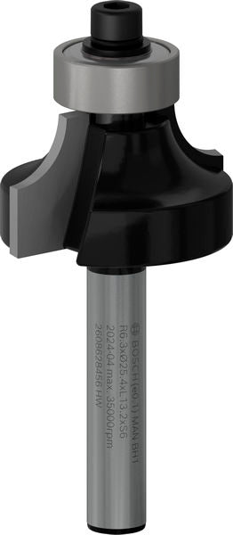 BOSCH PRO glodalo za zaobljavanje, R 6,3, prihvat 6 mm - Profilno glodalo 6x25,4x54 (2608628456)-SBT Alati Beograd