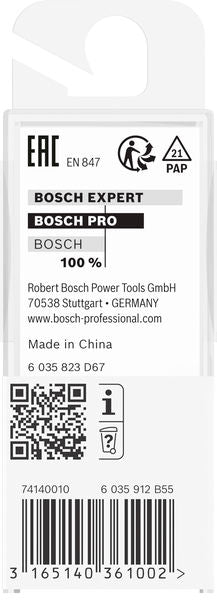 BOSCH PRO glodalo za V-kanale, 90°×Ø 1/4", prihvat 1/4" - V-glodalo za žljebove 6,35x6,3x45 (2608628630)-SBT Alati Beograd