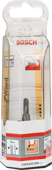 Bosch glodalo za poluokrugle kanale 8 mm, R1 3 mm, D 6 mm, L 12,7 mm, G 50,8 mm - 2608629368