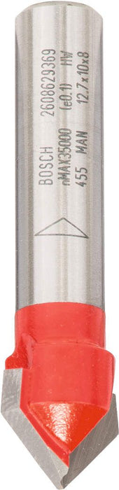Bosch glodala za V-kanale 8 mm, D 12,7 mm, L 10 mm, G 44,5 mm, 90° - 2608629369