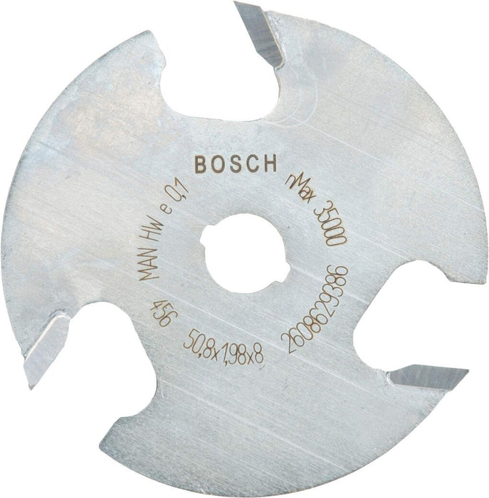 Bosch pločasto glodalo za žlebove 8 mm, D1 50,8 mm, L 2 mm, G 8 mm - 2608629386