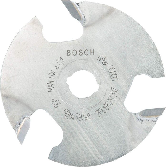 Bosch pločasto glodalo za žlebove 8 mm, D1 50,8 mm, L 4 mm, G 8 mm - 2608629387