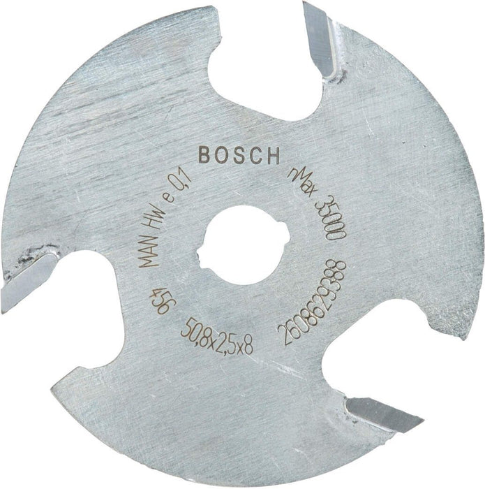 Bosch pločasto glodalo za žlebove 8 mm, D1 50,8 mm, L 2,5 mm, G 8 mm - 2608629388