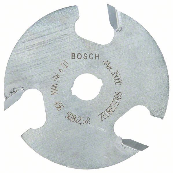 Bosch pločasto glodalo za žlebove 8 mm, D1 50,8 mm, L 2,5 mm, G 8 mm - 2608629388