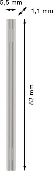 BOSCH PRO nož za rende, 82×5,5×1,1 mm - NOŽ RENDEA          82mm (2608635904)