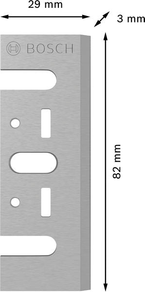 BOSCH PRO nož za rende, 82×29×3 mm - NOŽ RENDEA PRO_2x_82x29x3 (2608635905)-SBT Alati Beograd