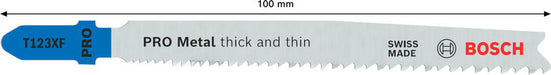 BOSCH PRO Metal thick and thin T123XF list ubodne testere, 100 mm, 100 kom. - List ubo.testere T123X ProgressorforMeta (2608638700)-SBT Alati Beograd