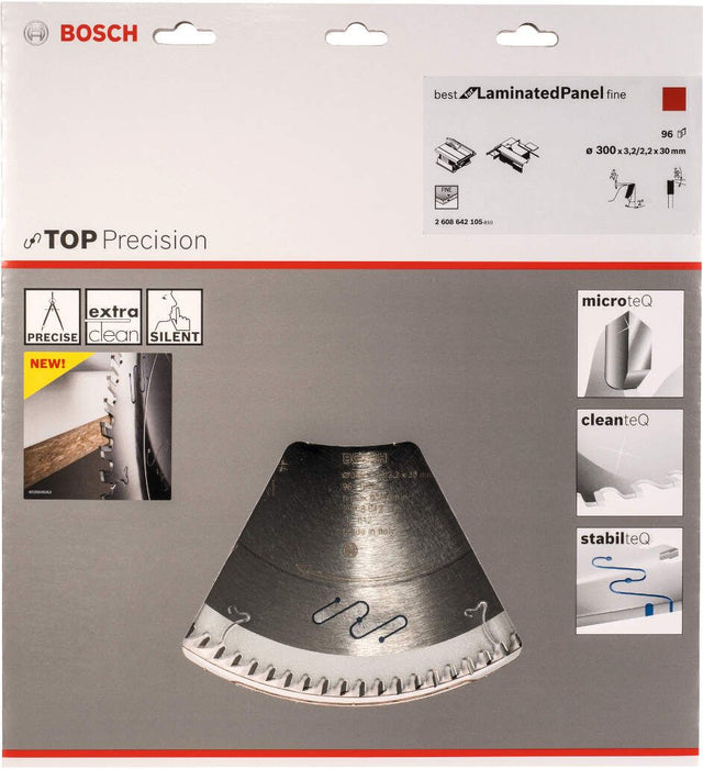 Bosch list kružne testere Top Precision Best for Laminated Panel Fine 300 x 30 x 3,2 mm, 96 - 2608642105