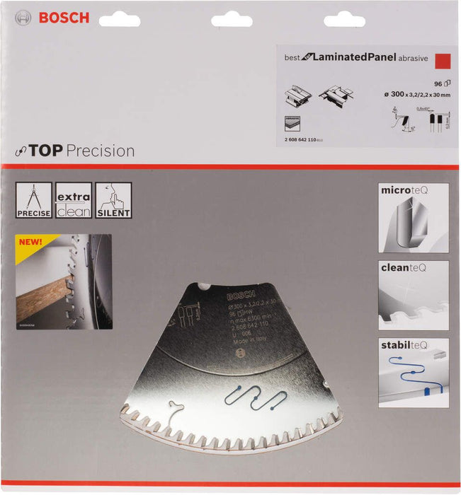 Bosch list kružne testere Top Precision Best for Laminated Panel Abrasive 300 x 30 x 3,2 mm, 96 - 2608642110