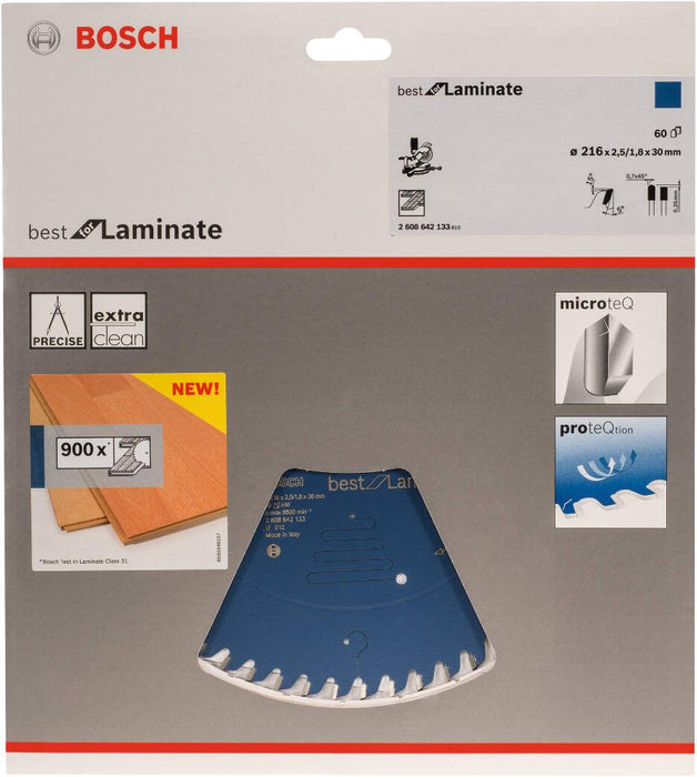 Bosch list kružne testere Best for Laminate 216 x 30 x 2,5 mm, 60 (2608642133)