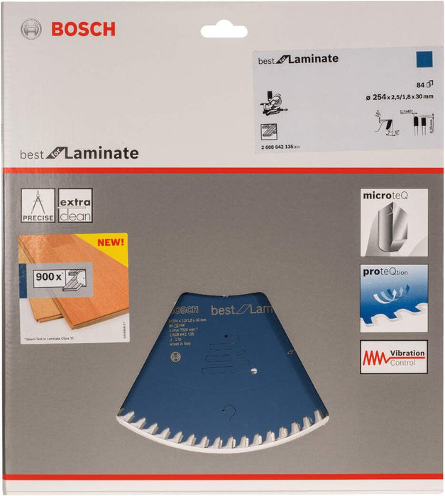 Bosch list kružne testere Best for Laminate 254 x 30 x 2,5 mm, 84 (2608642135)