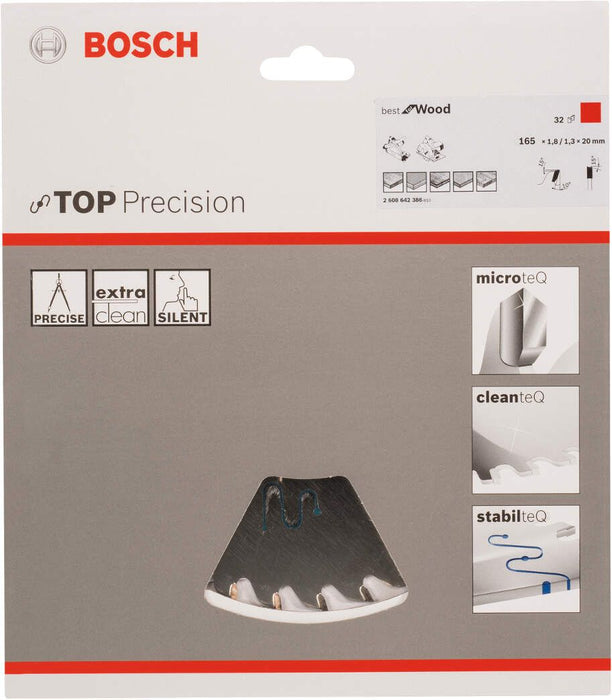 Bosch list kružne testere Top Precision Best for Wood 165 x 20 x 1,8 mm, 32 - 2608642386