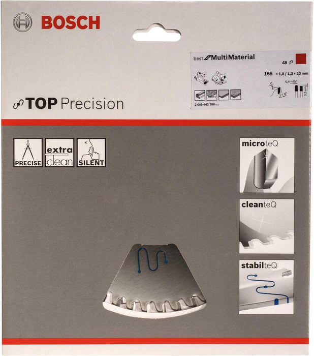 Bosch list kružne testere Top Precision Best for Multi Material 165 x 20 x 1,8 mm, 48 - 2608642388