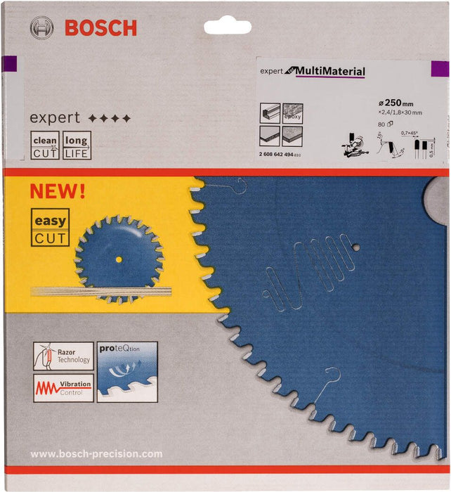 Bosch list kružne testere Expert for Multi Material 250 x 30 x 2,4 mm, 80 - 2608642494