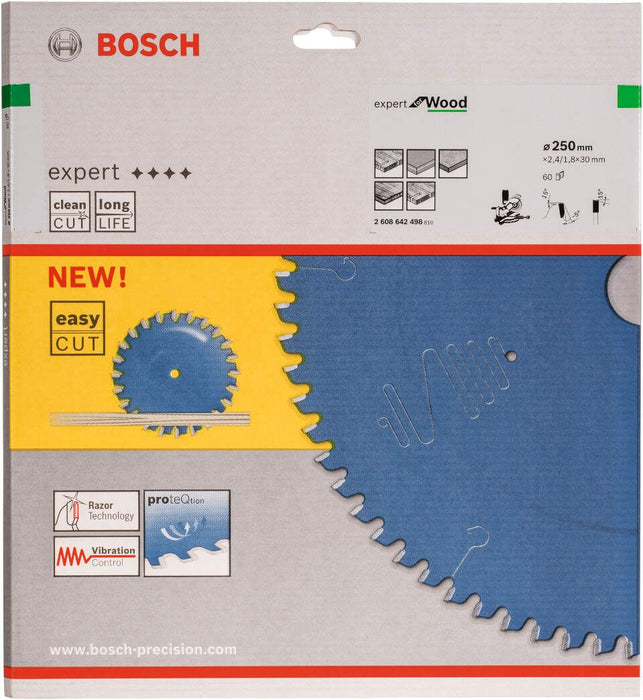 Bosch list kružne testere Expert for Wood 250 x 30 x 2,4 mm, 60 - 2608642498