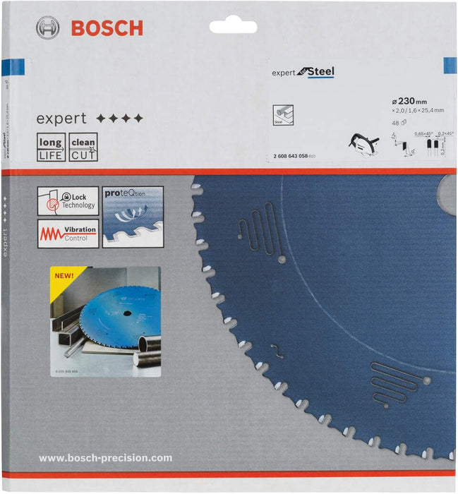 Bosch list kružne testere Expert for Steel 230 x 25,4 x 2,0 mm, 48 (2608643058)