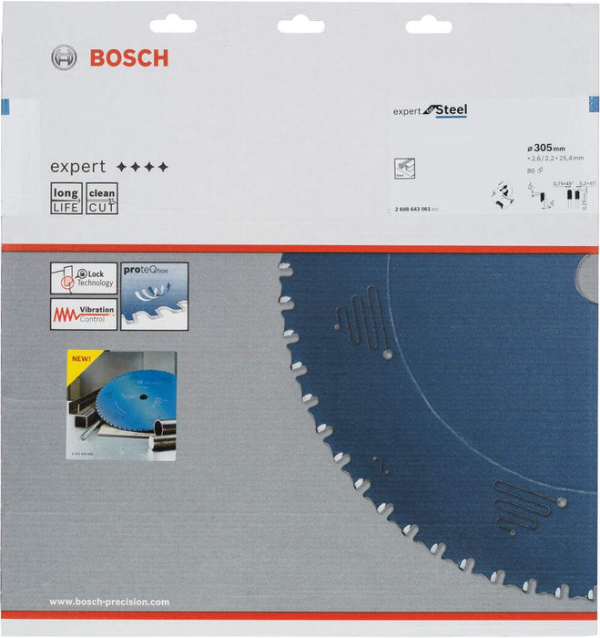 Bosch list kružne testere Expert for Steel 305 x 25,4 x 2,6 mm, 80 (2608643061)