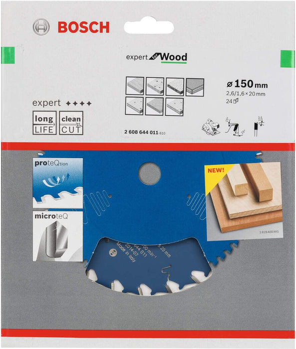 Bosch list kružne testere Expert for Wood 150 x 20 x 2,6 mm, 24 - 2608644011