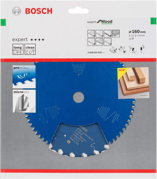 Bosch list kružne testere Expert for Wood 160 x 20 x 2,2 mm, 24 - 2608644016