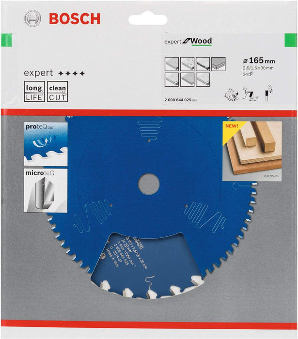 Bosch list kružne testere Expert for Wood 165 x 30 x 2,6 mm, 24 - 2608644025