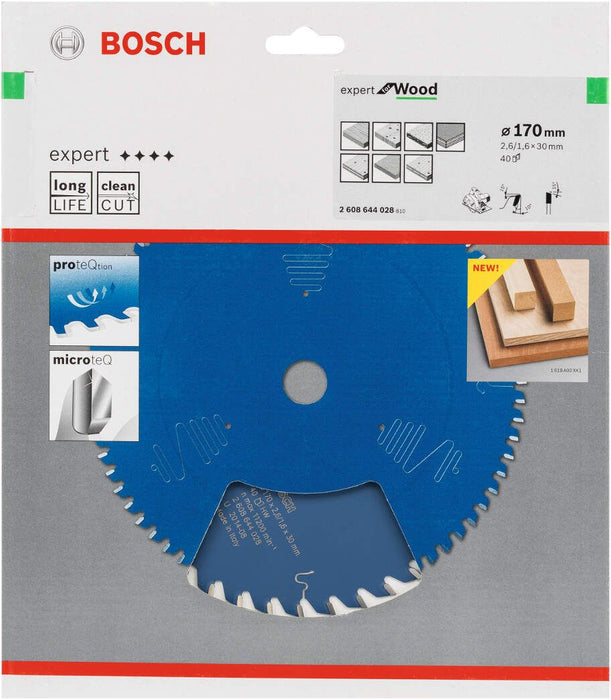 Bosch list kružne testere Expert for Wood 170 x 30 x 2,6 mm, 40 - 2608644028