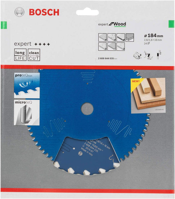 Bosch list kružne testere Expert for Wood 184 x 16 x 2,6 mm, 24 - 2608644035