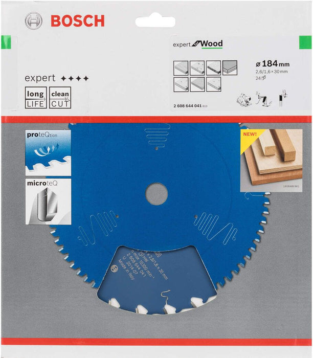 Bosch list kružne testere Expert for Wood 184 x 30 x 2,6 mm, 24 - 2608644041