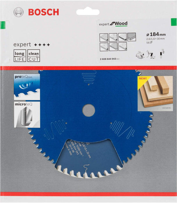 Bosch list kružne testere Expert for Wood 184 x 30 x 2,6 mm, 56 - 2608644043