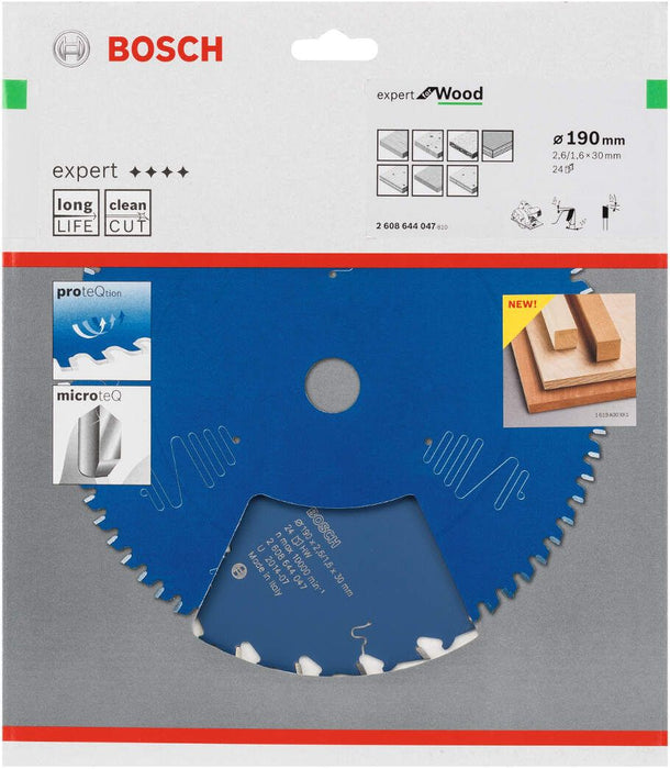 Bosch list kružne testere Expert for Wood 190 x 30 x 2,6 mm, 24 - 2608644047