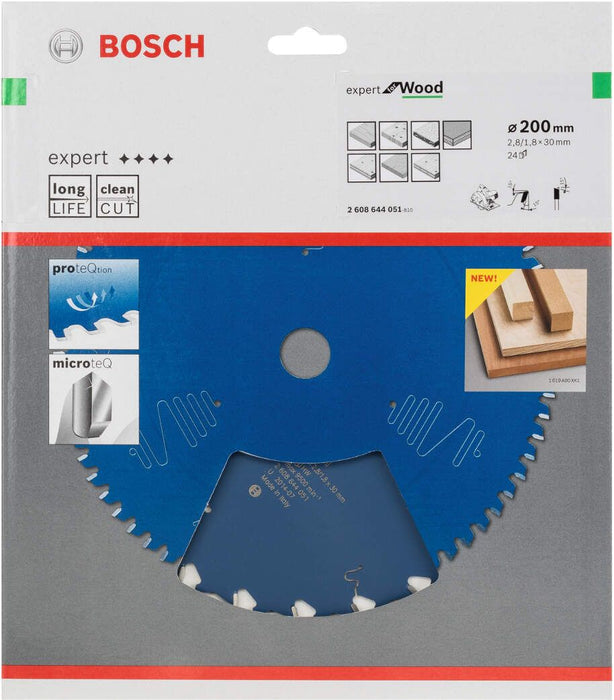 Bosch list kružne testere Expert for Wood 200 x 30 x 2,8 mm, 24 - 2608644051