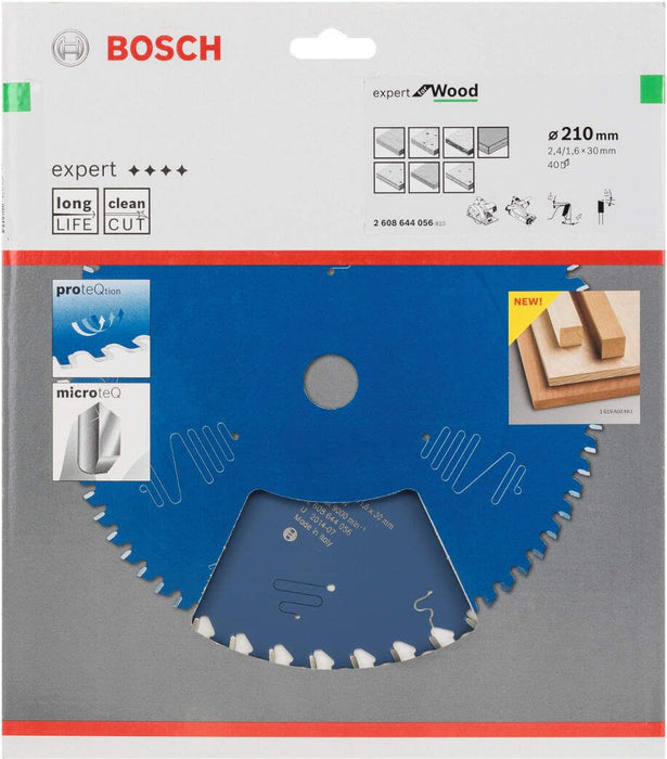 Bosch list kružne testere Expert for Wood 210 x 30 x 2,4 mm, 40 - 2608644056