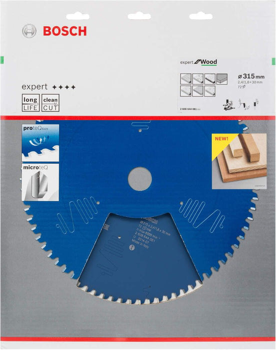 Bosch list kružne testere Expert for Wood 315 x 30 x 2,4 mm, 72 - 2608644081