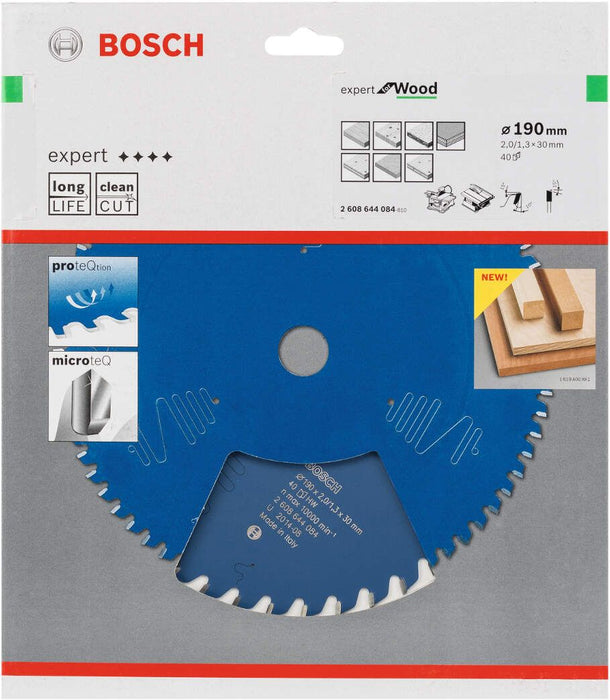 Bosch list kružne testere Expert for Wood 190 x 30 x 2,0 mm, 40 - 2608644084