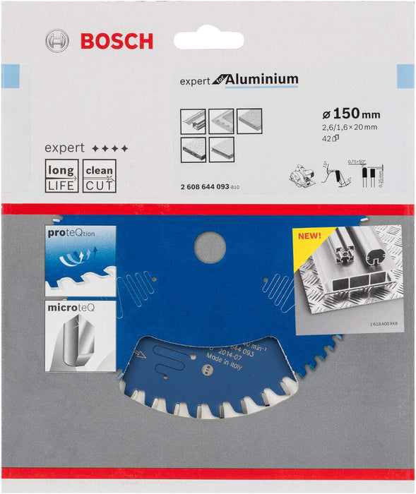 Bosch list kružne testere Expert for Aluminium 150 x 20 x 2,6 mm, 42 - 2608644093