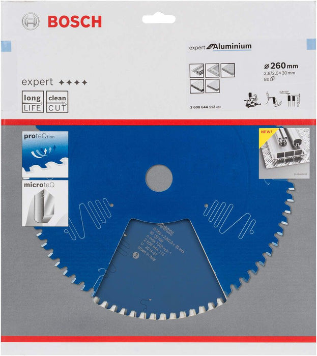 Bosch list kružne testere Expert for Aluminium 260 x 30 x 2,8 mm, 80 - 2608644113