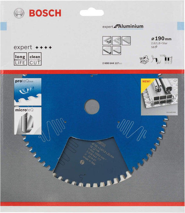 Bosch list kružne testere Expert for Aluminium 190 x 2,6 mm, 58 - 2608644117